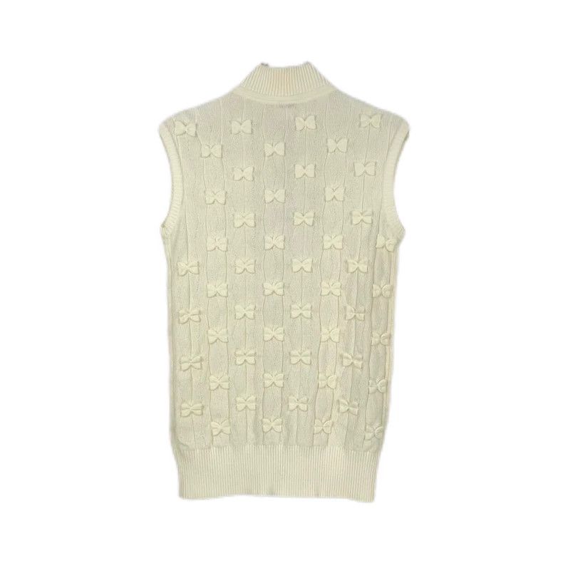 Chanel Chanel White Bow Zip Vest Size US S / EU 44-46 / 1 - 2 Thumbnail