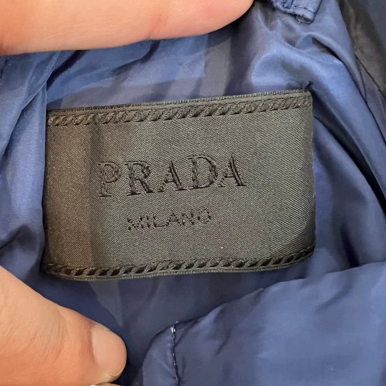 Prada Prada Blue Triangle Logo Jacket Size US L / EU 52-54 / 3 - 8 Thumbnail