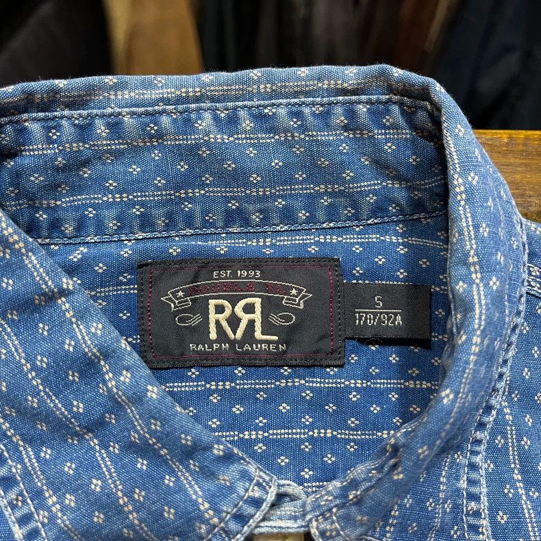 RRL Ralph Lauren RRL Double RL Denim Button-Up Shirt Size US S / EU 44-46 / 1 - 3 Thumbnail
