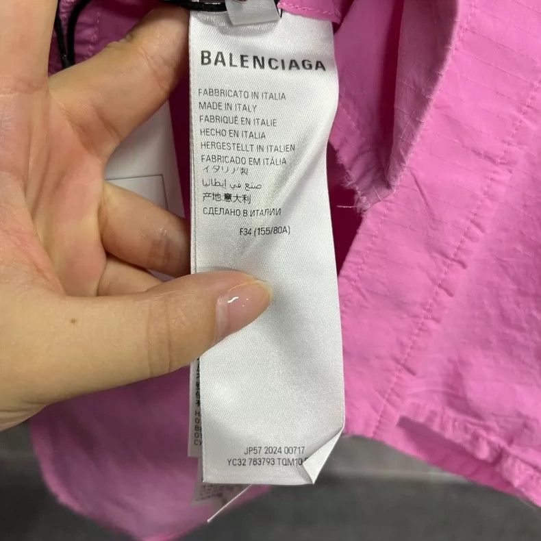 Balenciaga Balenciaga Pink Back Logo Long Sleeve Shirt Size US XS / EU 42 / 0 - 4 Thumbnail