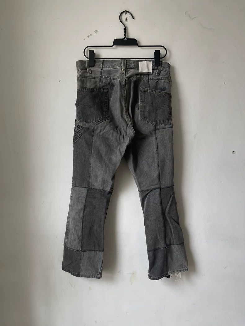 Takahiromiyashita The Soloist. Takahiromiyashita The Soloist Black Patchwork Denim Jeans Size US 30 / EU 46 - 7 Thumbnail