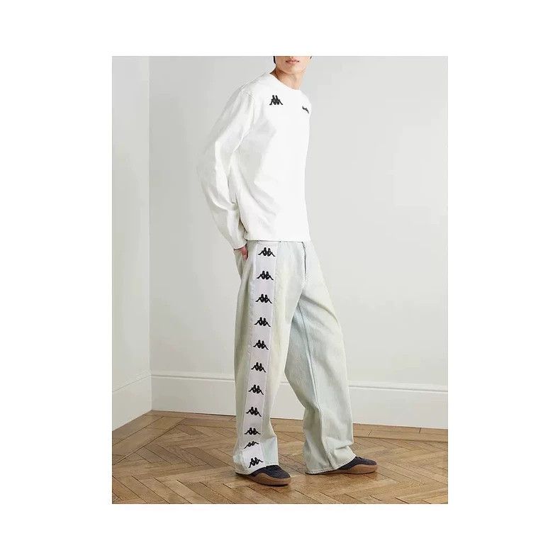 Acne Studios Acne Studios x Kappa Wide Leg Jeans Size US 28 / EU 44 - 9 Thumbnail