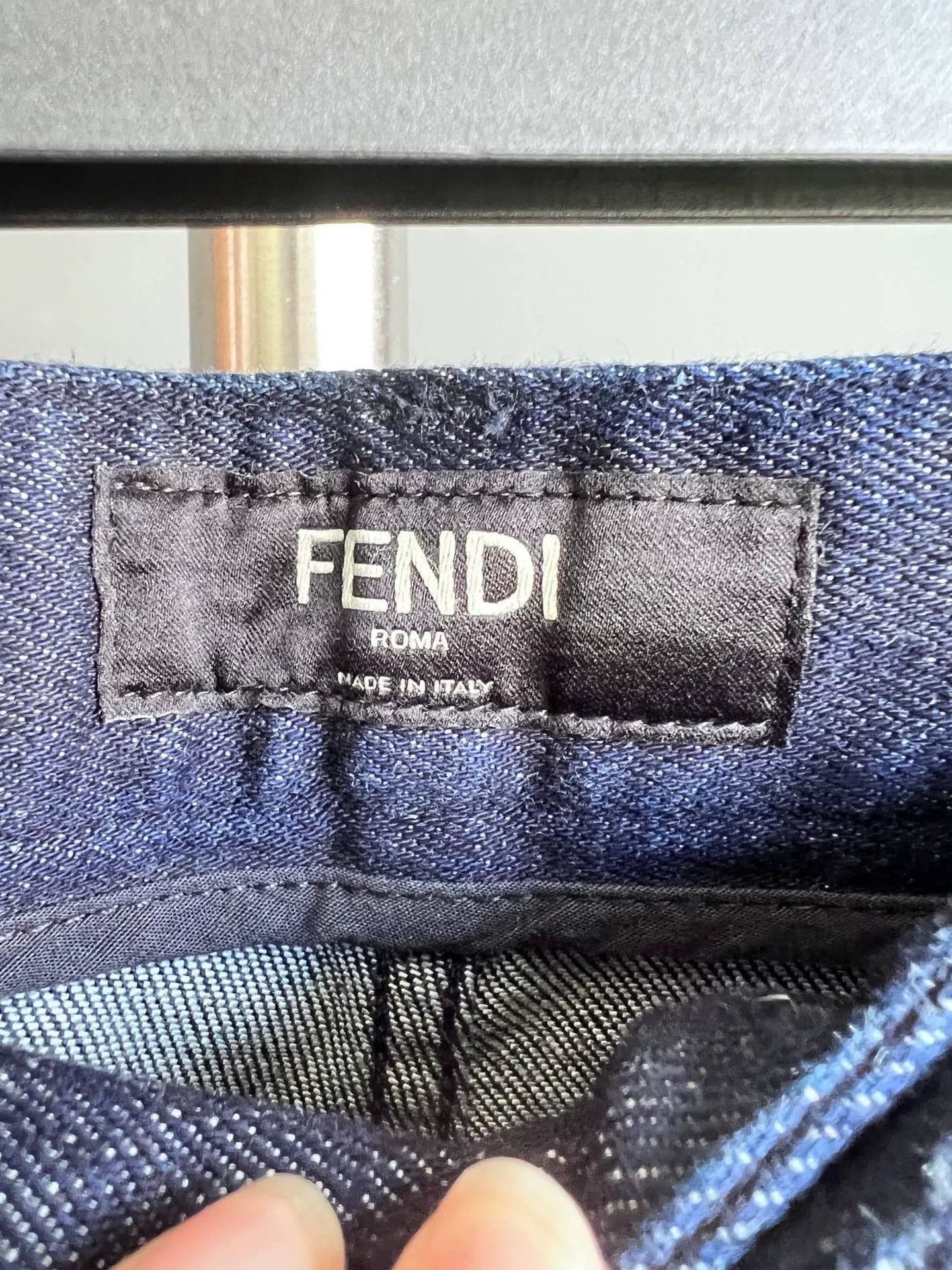 Fendi Fendi Denim Jeans with Puzzle Embroidery Size US 32 / EU 48 - 4 Thumbnail