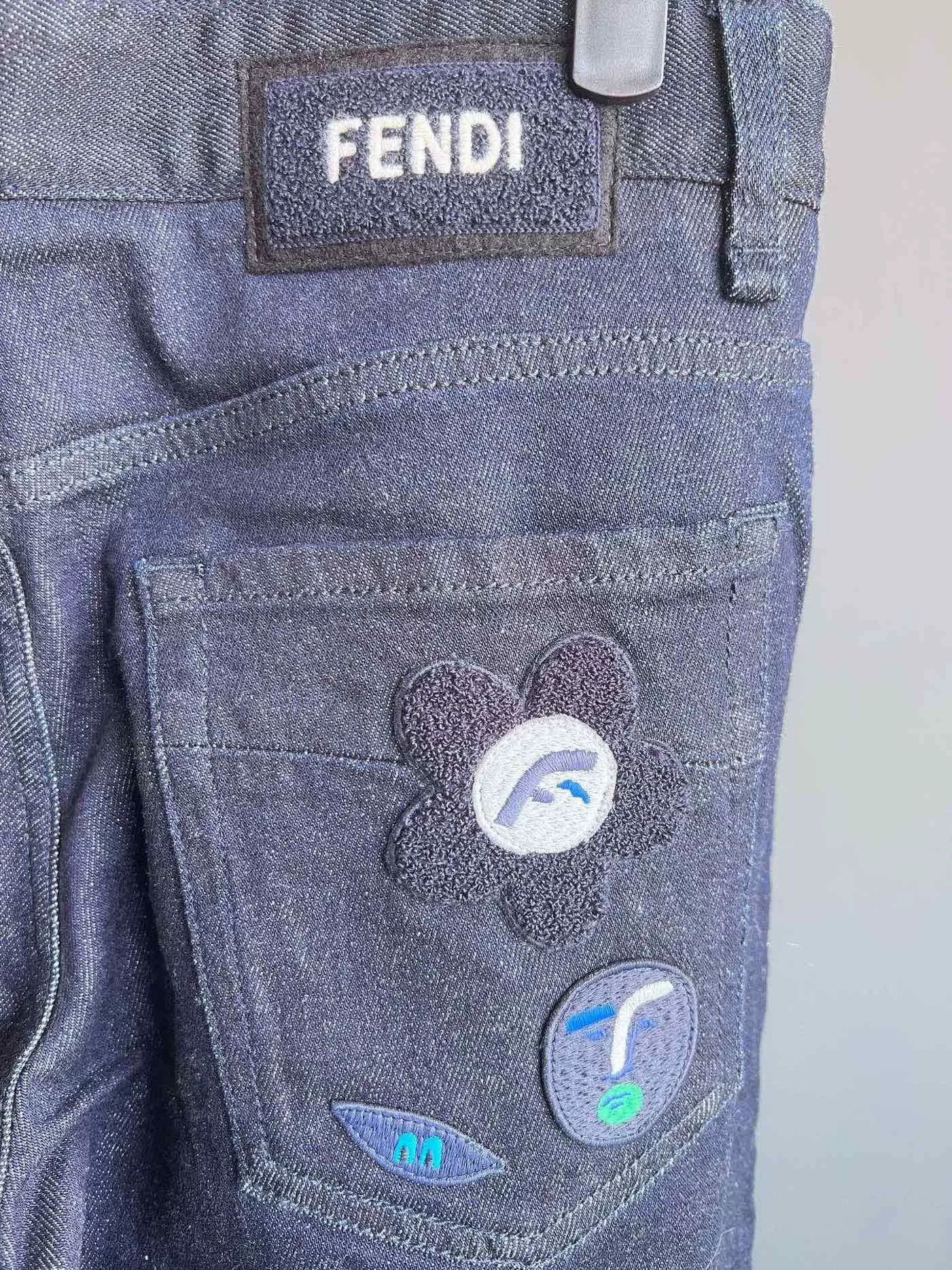 Fendi Fendi Denim Jeans with Puzzle Embroidery Size US 32 / EU 48 - 7 Thumbnail