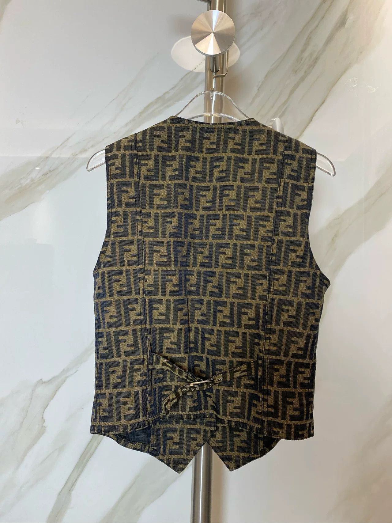 Fendi Fendi Vintage Logo Print Brown Vest Size US XS / EU 42 / 0 - 2 Thumbnail