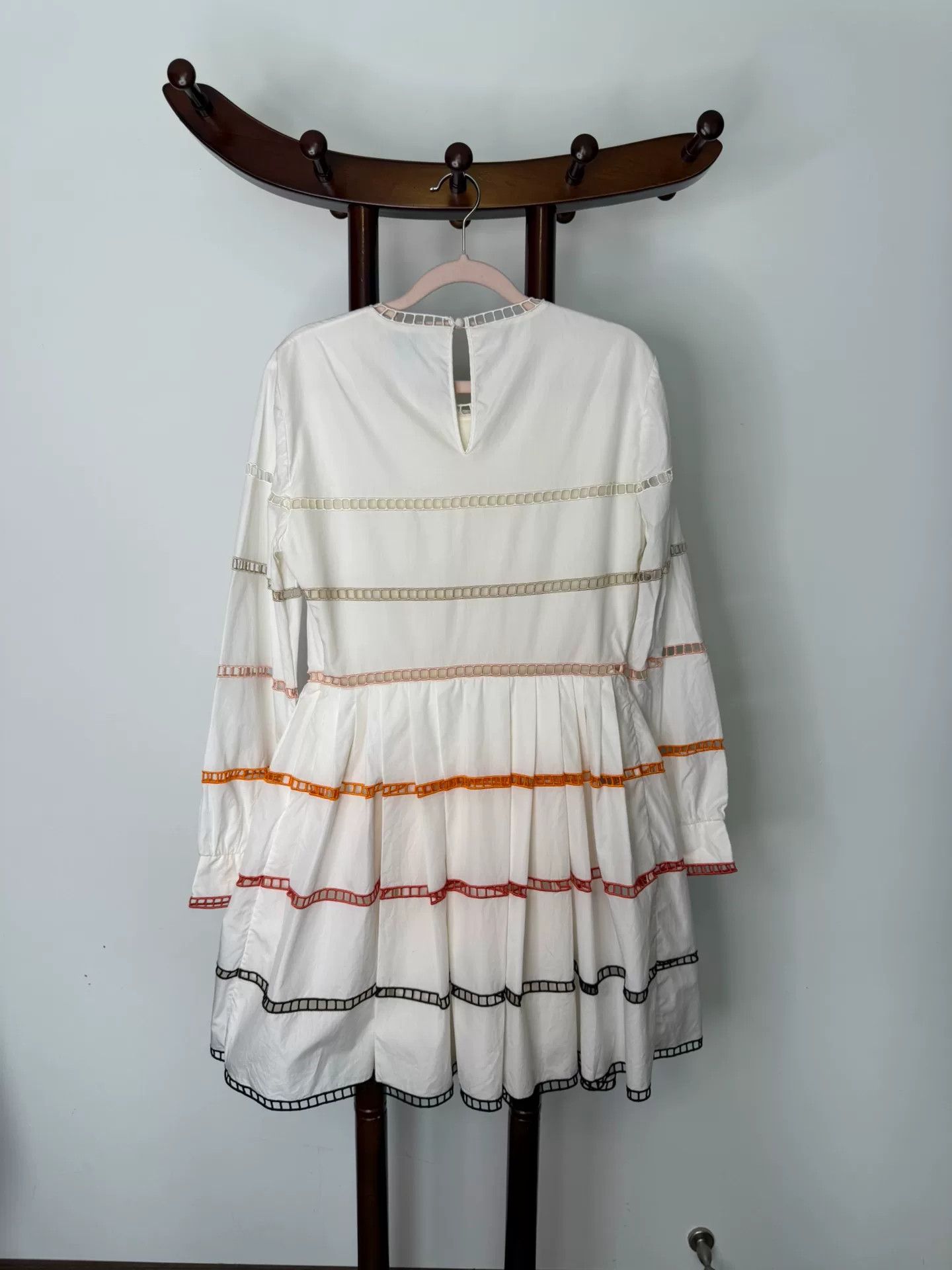 Fendi Fendi Embroidered Gradient Hem Dress Size US M / EU 48-50 / 2 - 7 Thumbnail