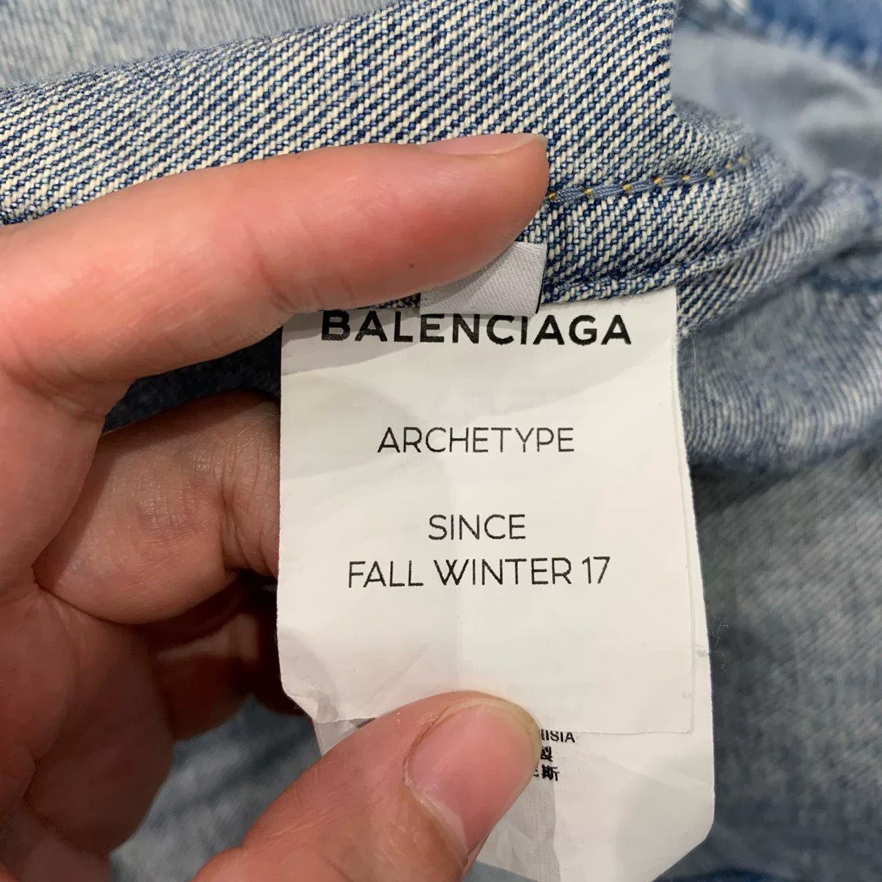 Balenciaga Balenciaga Coke Embroidery Denim Jacket Size US M / EU 48-50 / 2 - 5 Thumbnail