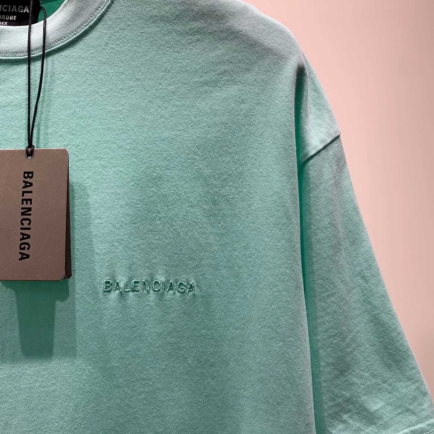 Balenciaga Balenciaga New Mint Green Short Sleeve Size US XS / EU 42 / 0 - 5 Thumbnail