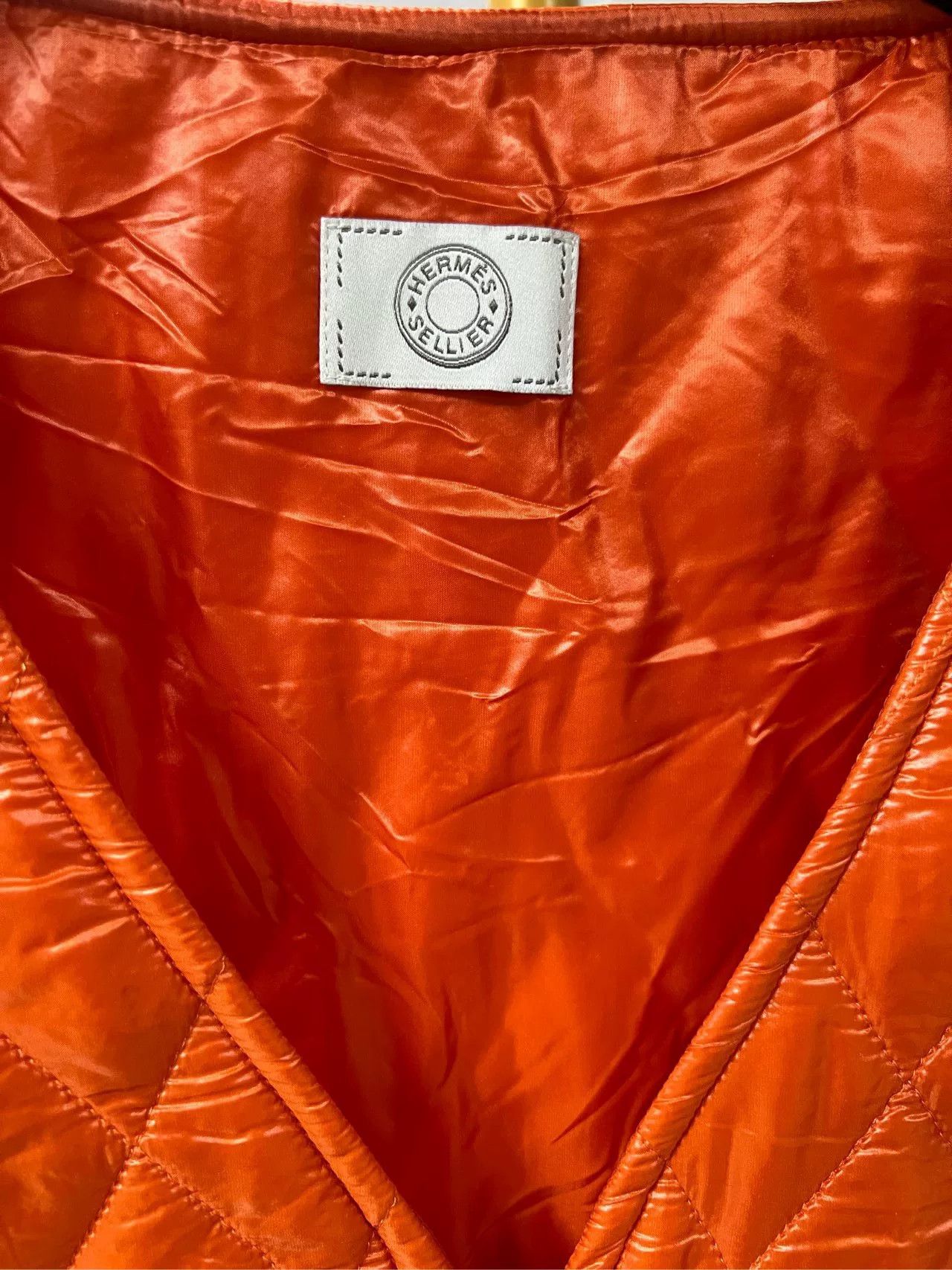 Hermes Hermes Orange Cotton Vest XXL Size US XXL / EU 58 / 5 - 3 Thumbnail