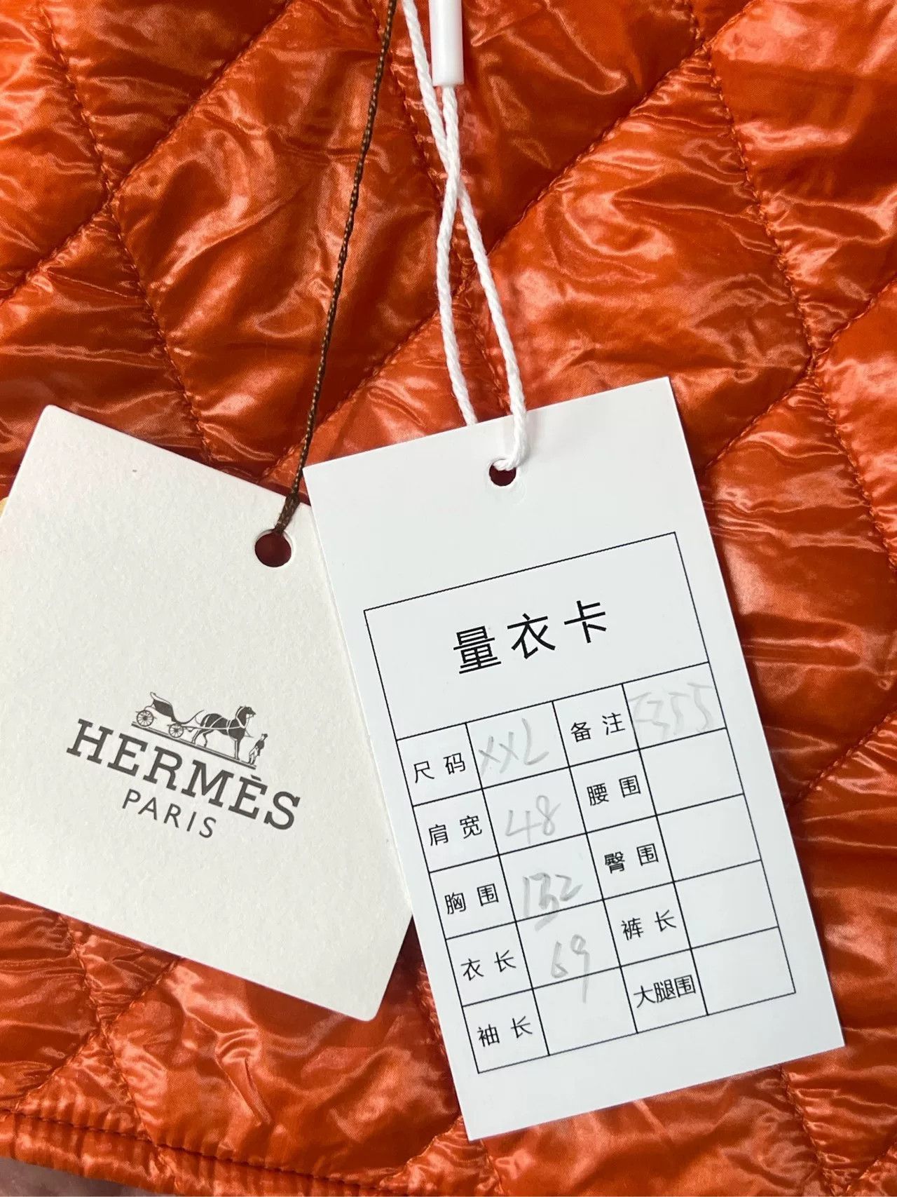 Hermes Hermes Orange Cotton Vest XXL Size US XXL / EU 58 / 5 - 5 Thumbnail