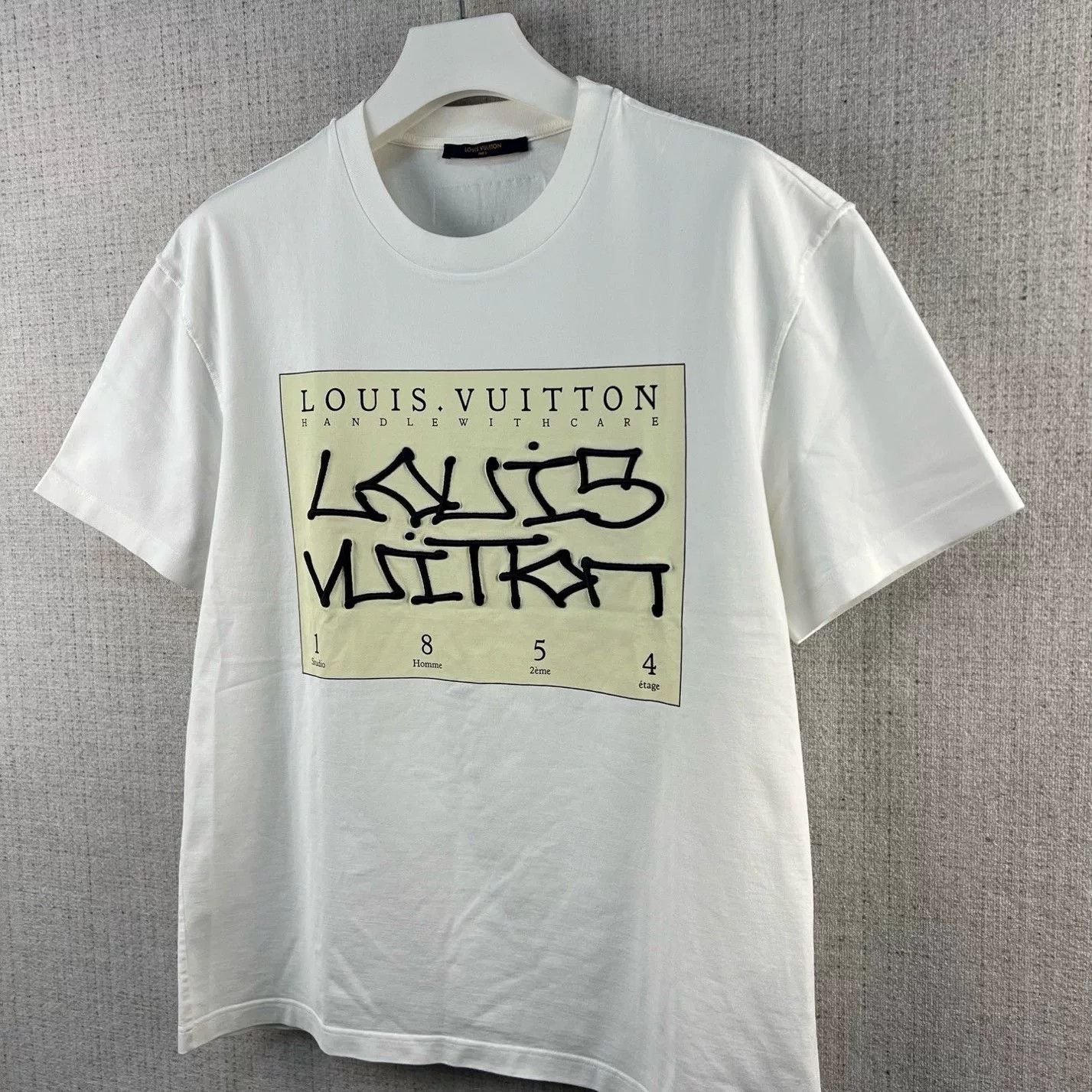 Louis Vuitton Louis Vuitton FW22 Logo Print Crewneck Tee Size US XL / EU 56 / 4 - 2 Thumbnail