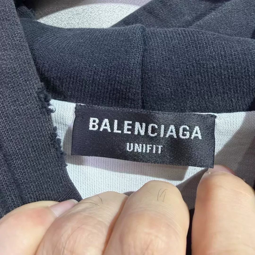 Balenciaga Balenciaga Distressed Hooded Sweatshirt Size US M / EU 48-50 / 2 - 4 Thumbnail