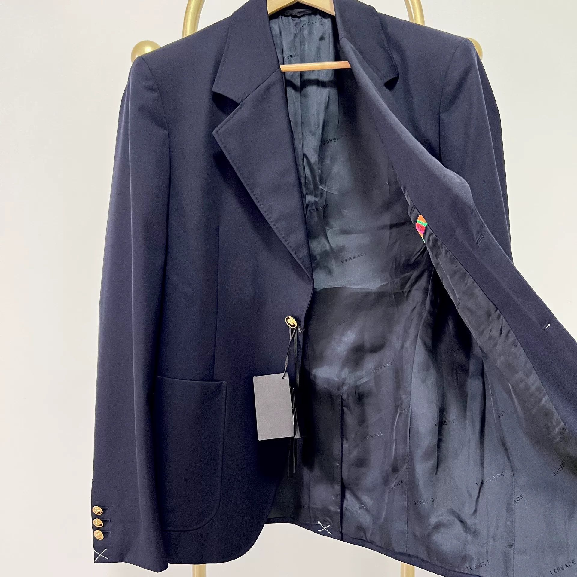 Versace Versace Men's Wool Two-Button Suit Size US XL / EU 56 / 4 - 7 Thumbnail
