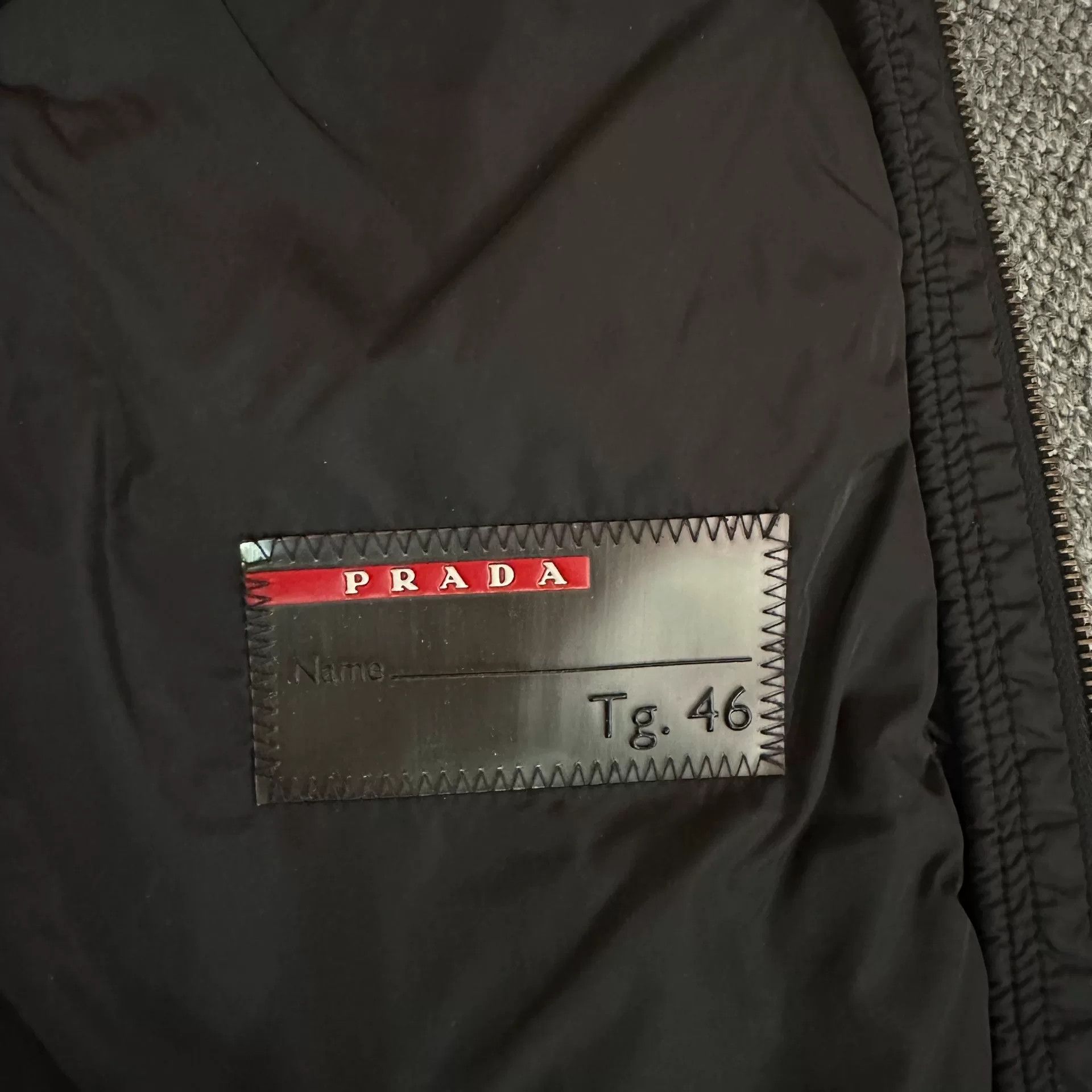 Prada Prada Black Nylon Pocket Zip Jacket Size US XL / EU 56 / 4 - 5 Thumbnail