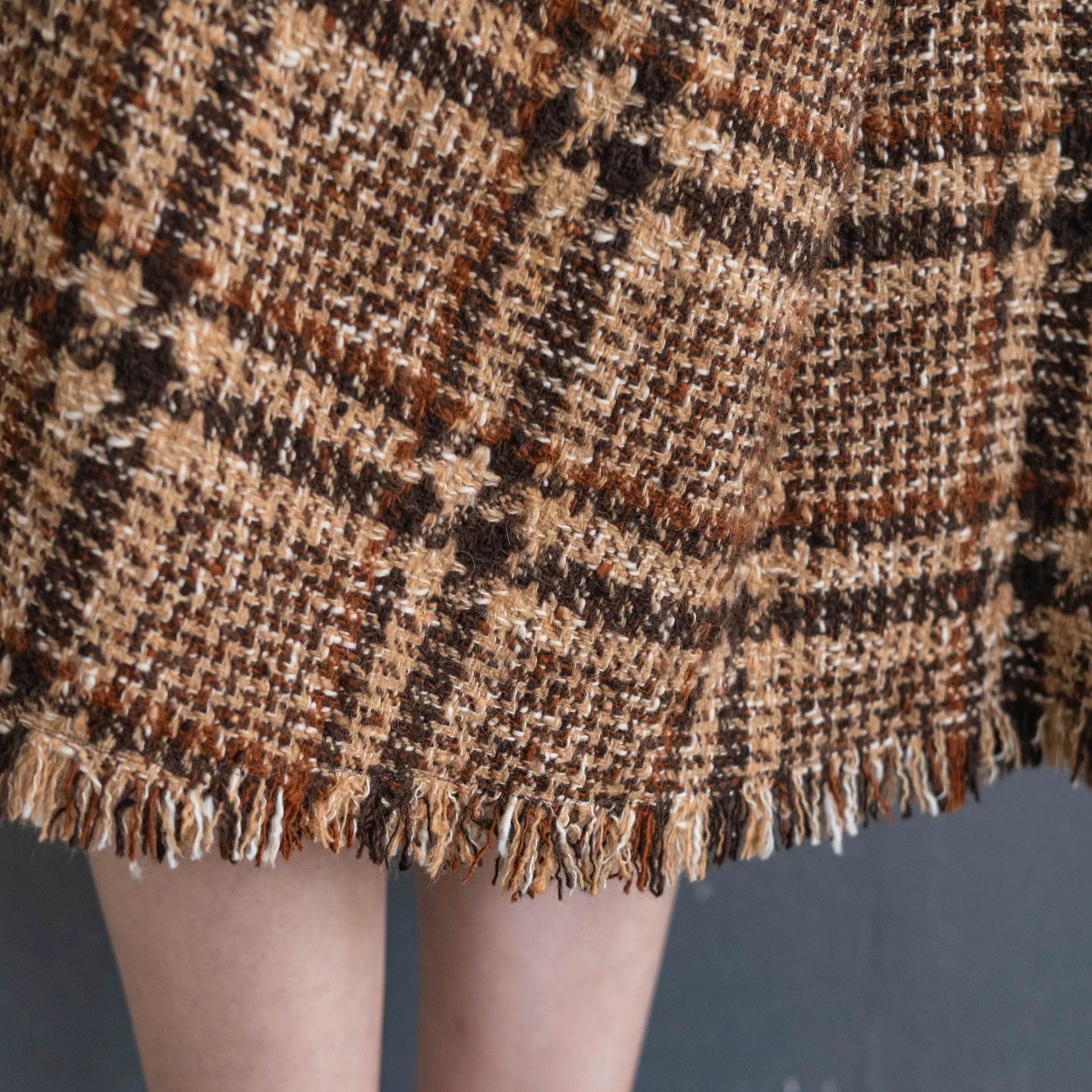 Junya Watanabe brown check tweed dress by junya watanabe Size M / US 6-8 / IT 42-44 - 6 Thumbnail