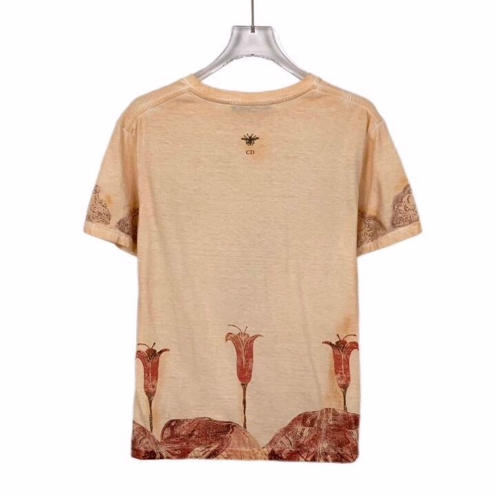 Dior christian dior yellow graphic short sleeve t-shirt Size US S / EU 44-46 / 1 - 2 Thumbnail