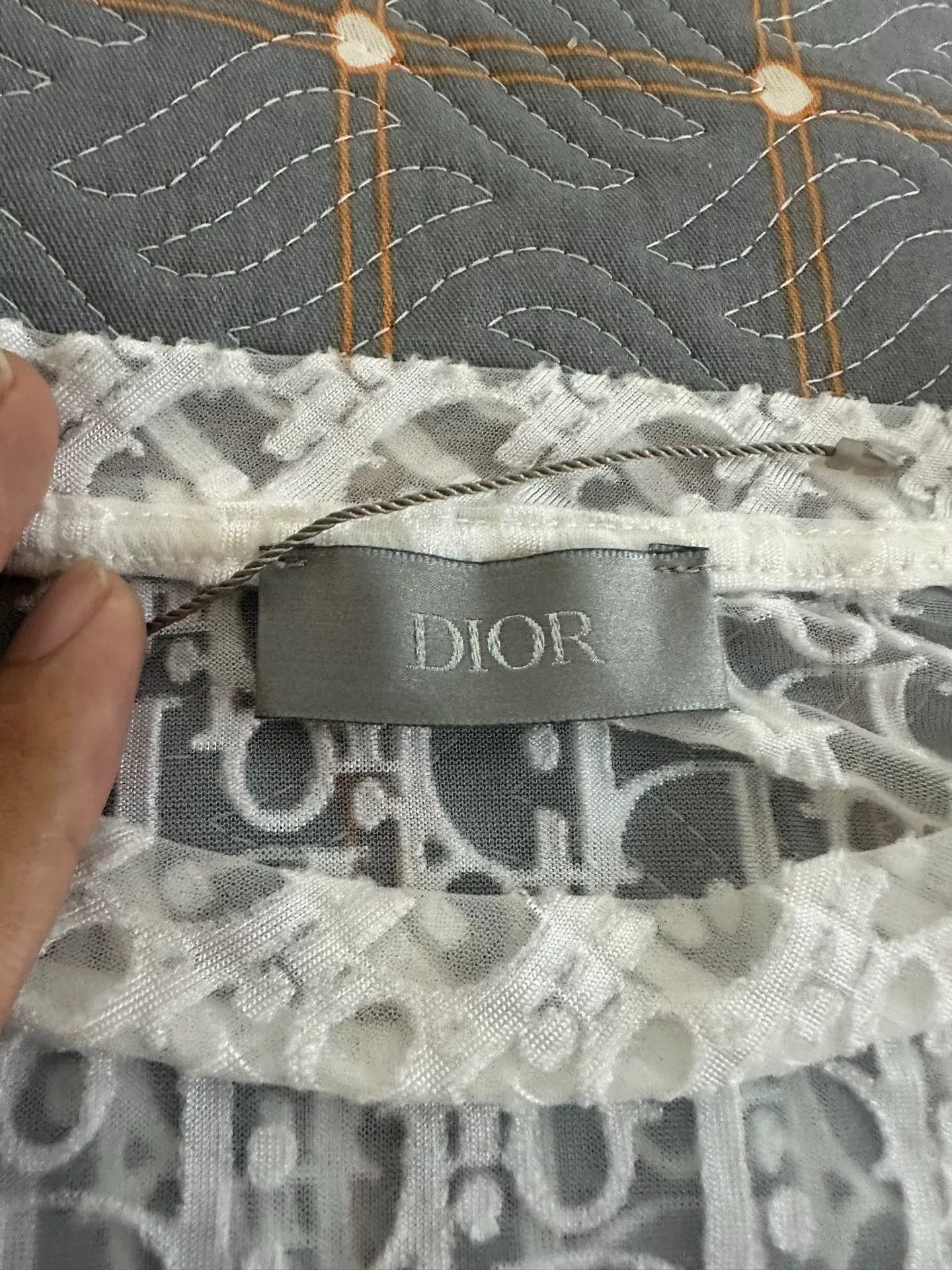 Dior dior transparent short sleeve logo t-shirt Size US M / EU 48-50 / 2 - 5 Thumbnail