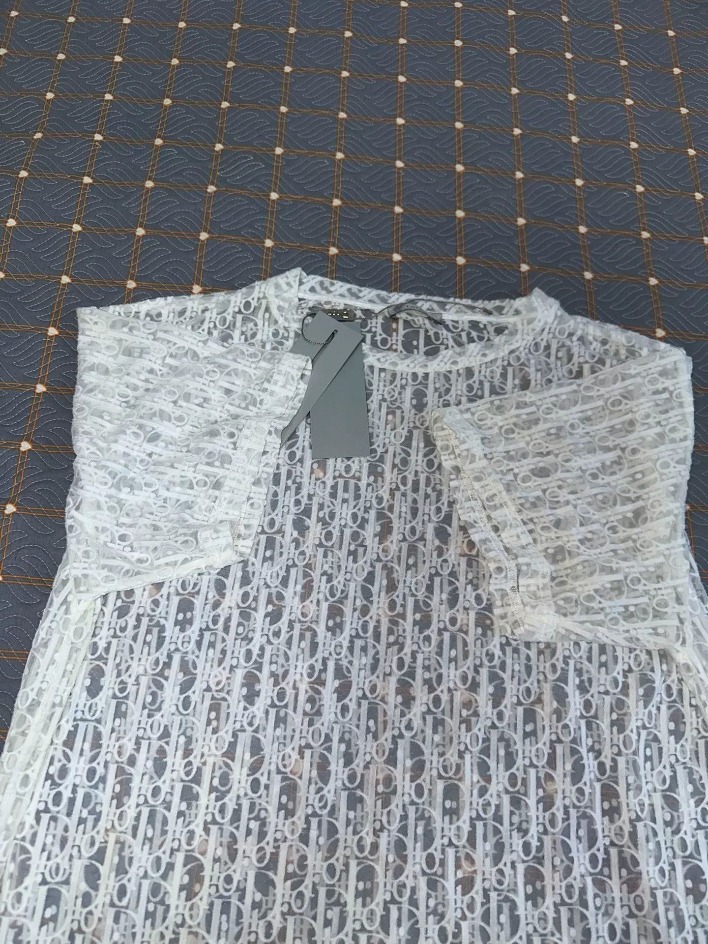 Dior dior transparent short sleeve logo t-shirt Size US M / EU 48-50 / 2 - 3 Thumbnail