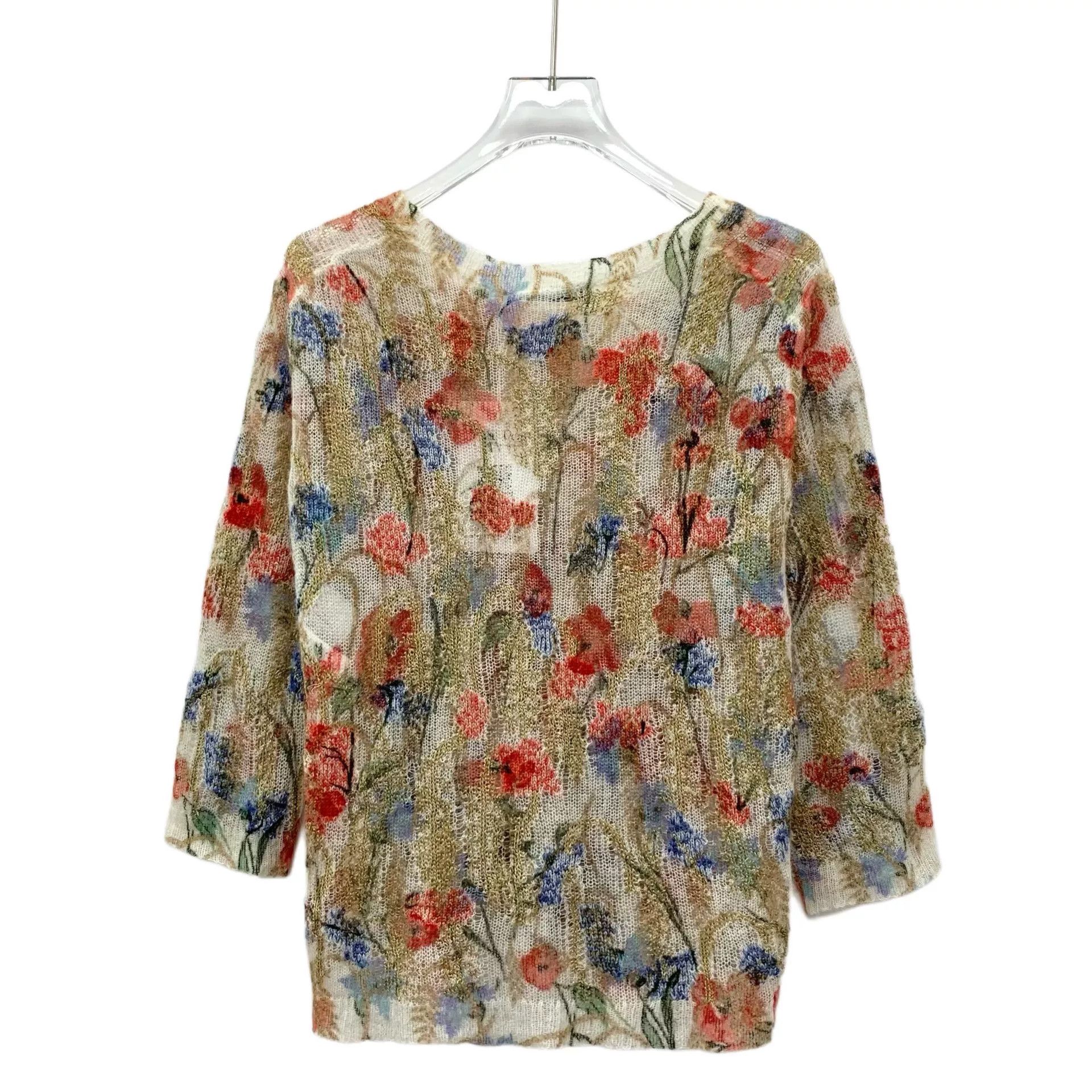Dior multicolor floral knit sweater by dior Size US S / EU 44-46 / 1 - 2 Thumbnail
