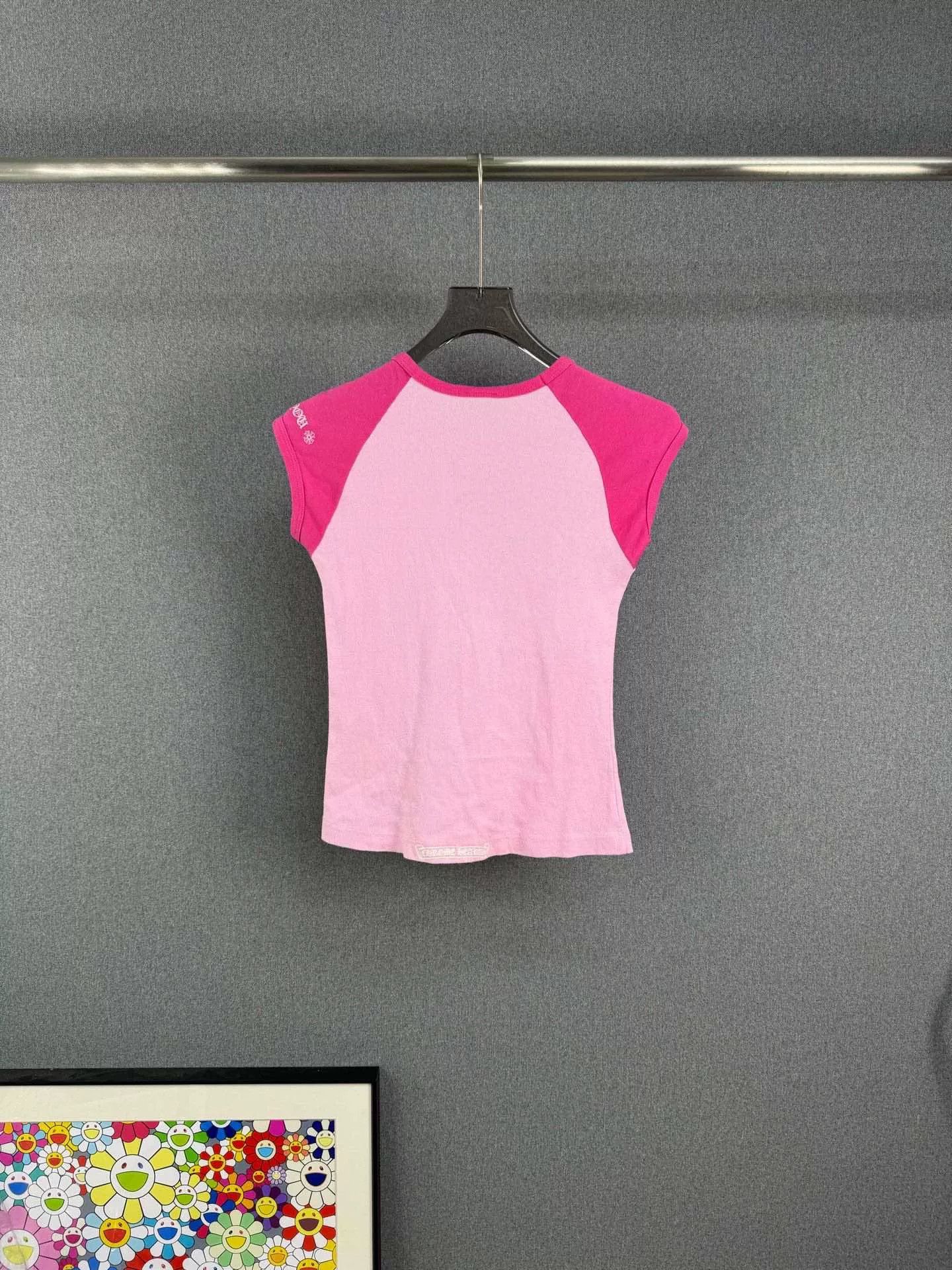 Chrome Hearts chrome hearts pink cross short sleeve top Size M / US 6-8 / IT 42-44 - 2 Thumbnail