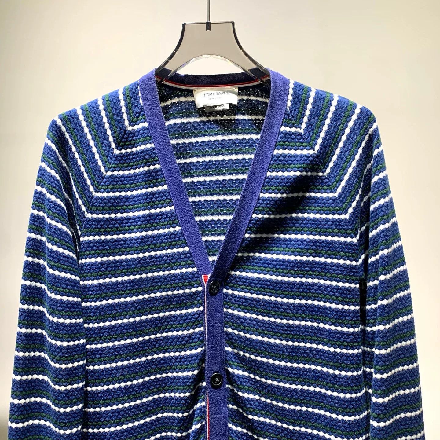 Thom Browne thom browne striped knit cardigan Size US M / EU 48-50 / 2 - 3 Thumbnail