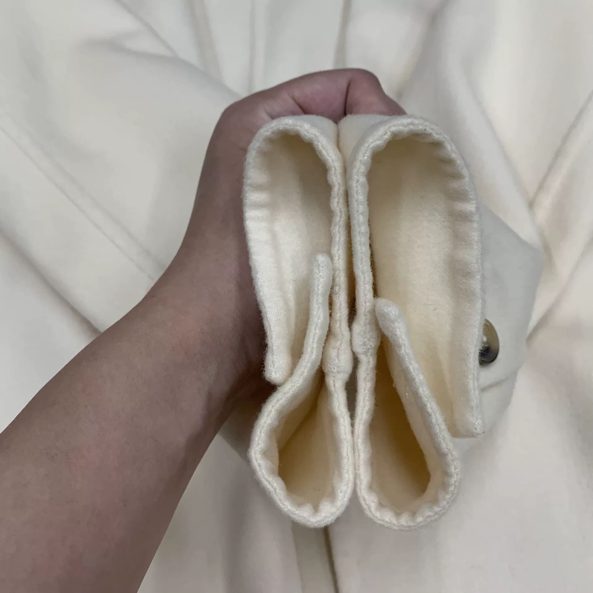 Max Mara Max Mara White Collar Belted Coat Size US XXS / EU 40 - 9 Thumbnail