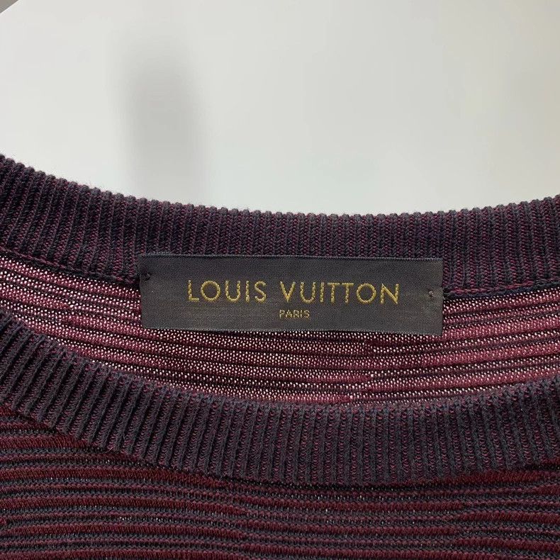 Louis Vuitton Louis Vuitton Striped Black Red Sweater Size US L / EU 52-54 / 3 - 3 Thumbnail