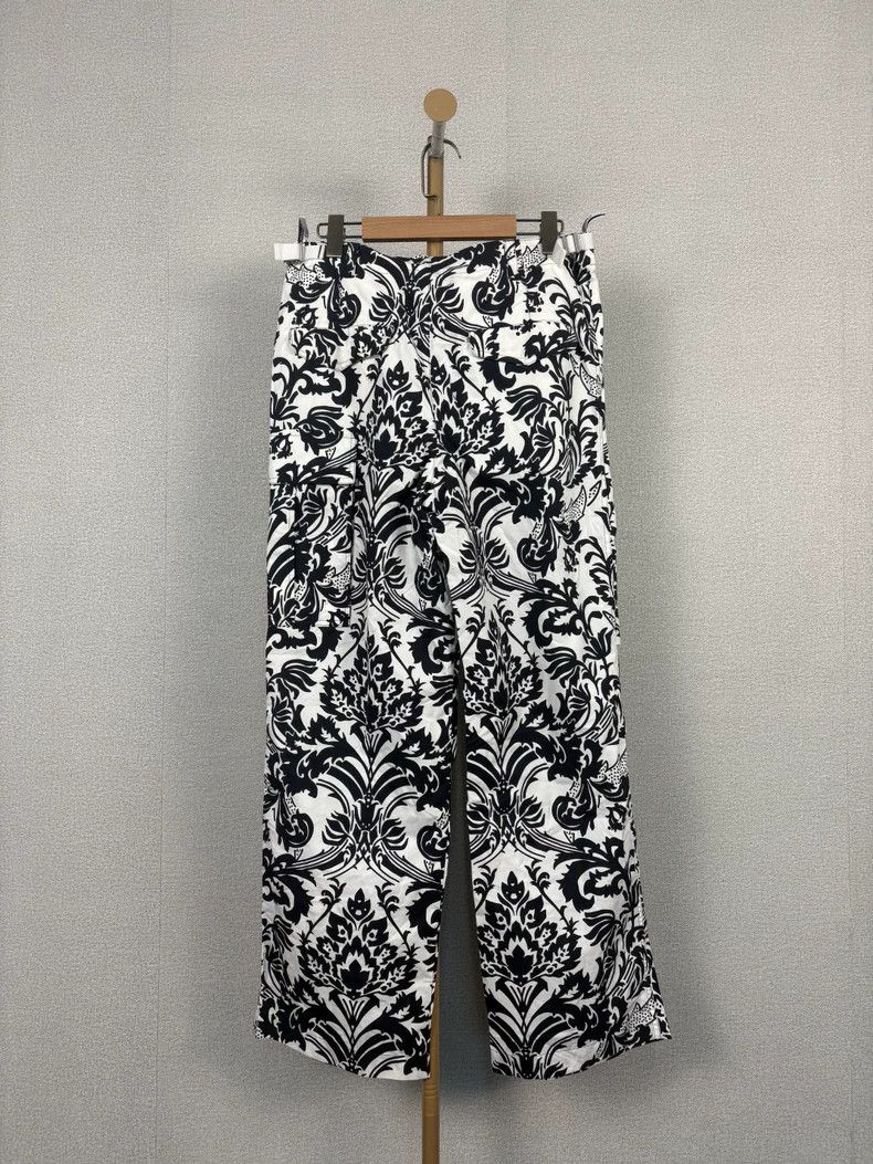 Dior Dior Black White Floral Print Pants Size US 38 / EU 54 - 2 Thumbnail
