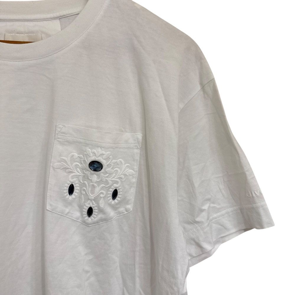 Givenchy Givenchy Givenchy Pocket Embroidery Cotton T-shirt Cotton T-Shirts BM71J83YLQ DUTY FREE for USA Size ONE SIZE - 3 Thumbnail
