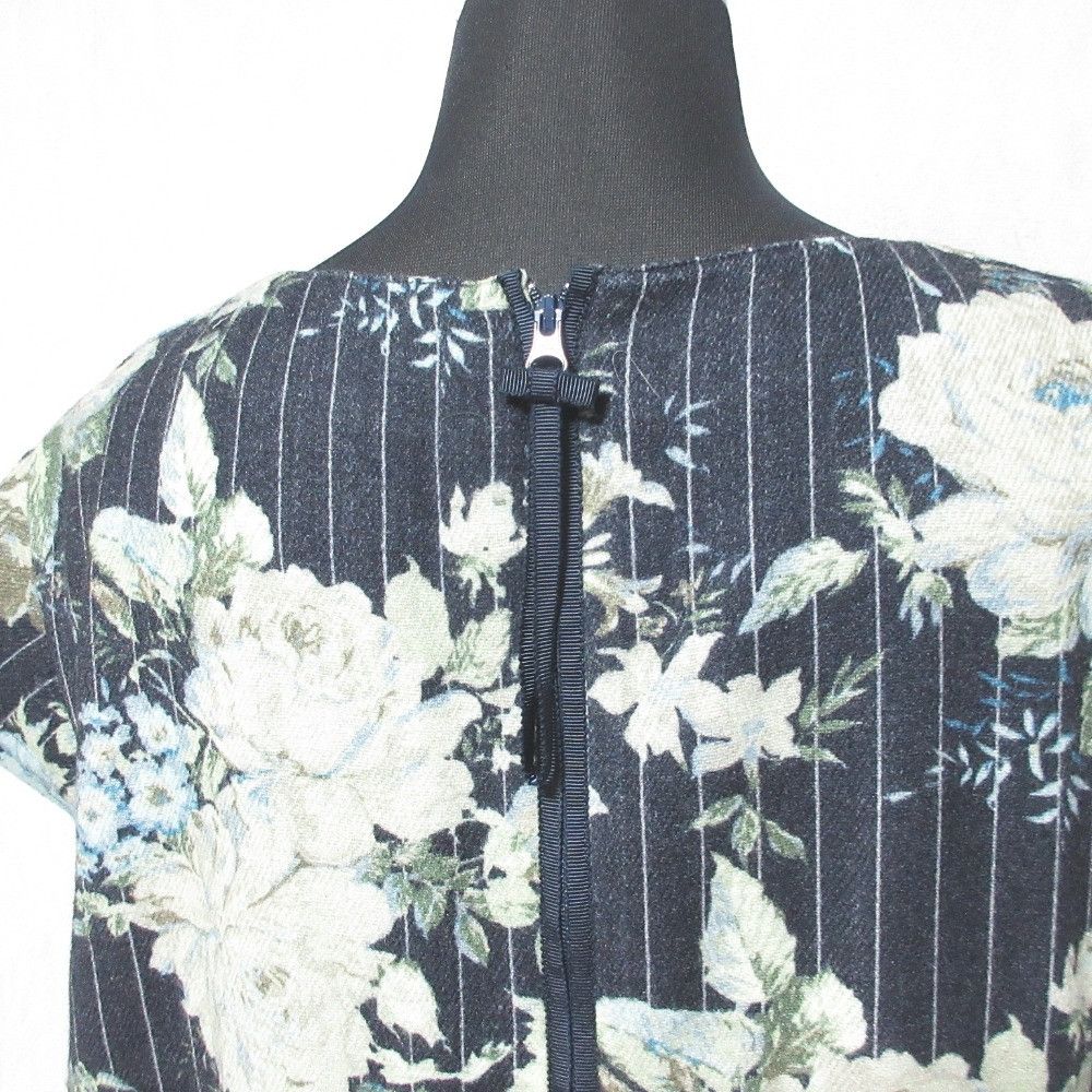 Other Other Ingeborg Flower Print Stripe Wool Dress Others Dresses DUTY FREE for USA Size ONE SIZE - 5 Thumbnail
