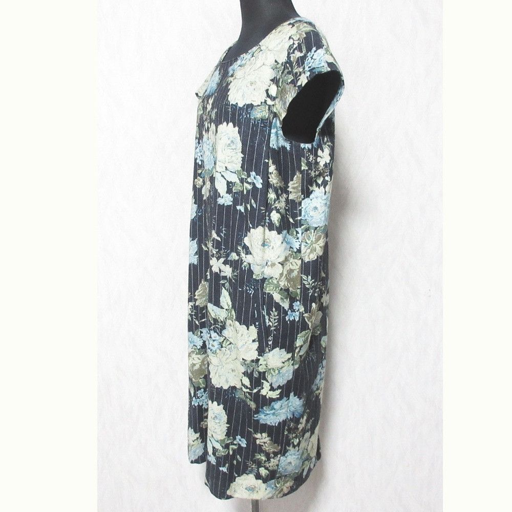 Other Other Ingeborg Flower Print Stripe Wool Dress Others Dresses DUTY FREE for USA Size ONE SIZE - 3 Thumbnail