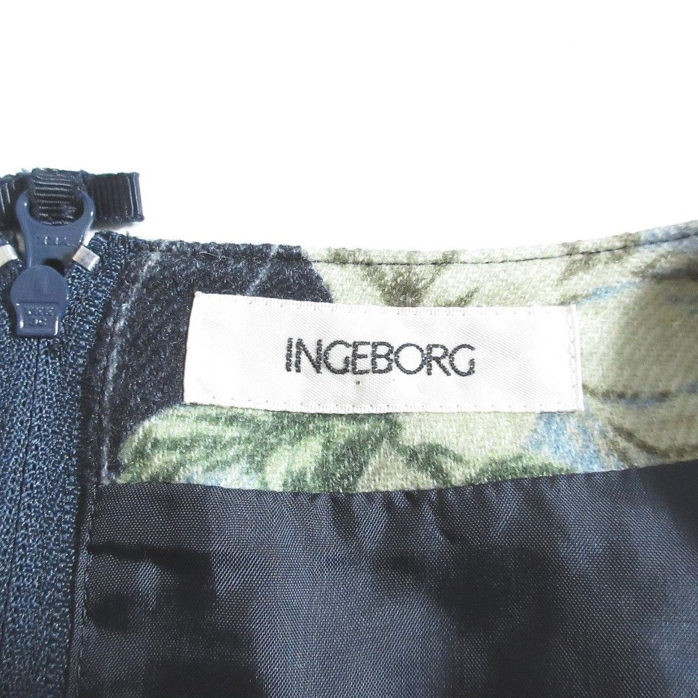Other Other Ingeborg Flower Print Stripe Wool Dress Others Dresses DUTY FREE for USA Size ONE SIZE - 6 Thumbnail