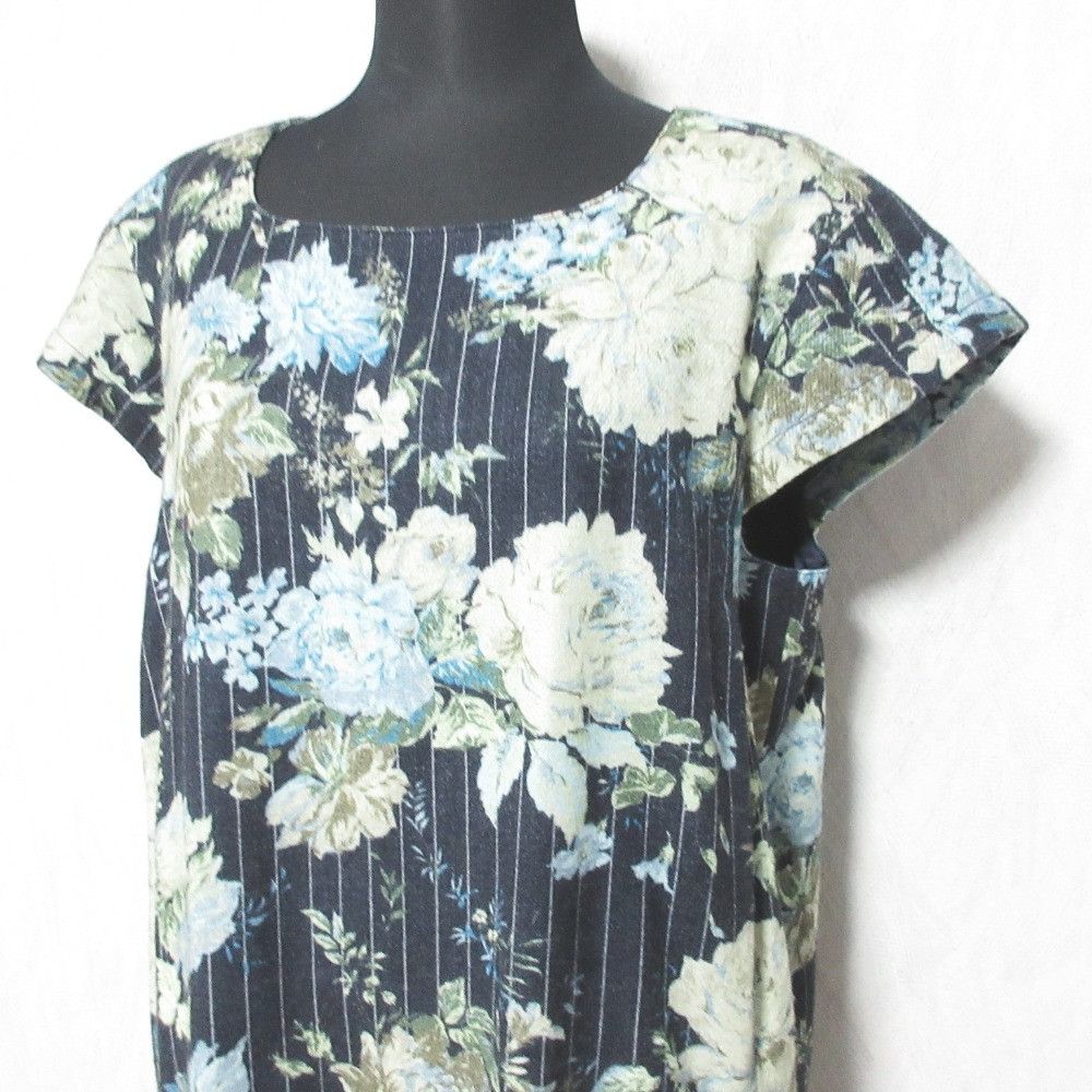 Other Other Ingeborg Flower Print Stripe Wool Dress Others Dresses DUTY FREE for USA Size ONE SIZE - 4 Thumbnail