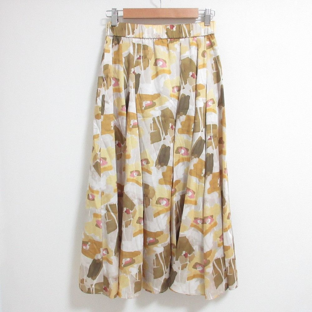 Other Other ANAYI Paint Flower Print Irregular Skirt Others Skirts DUTY FREE for USA Size ONE SIZE - 2 Thumbnail