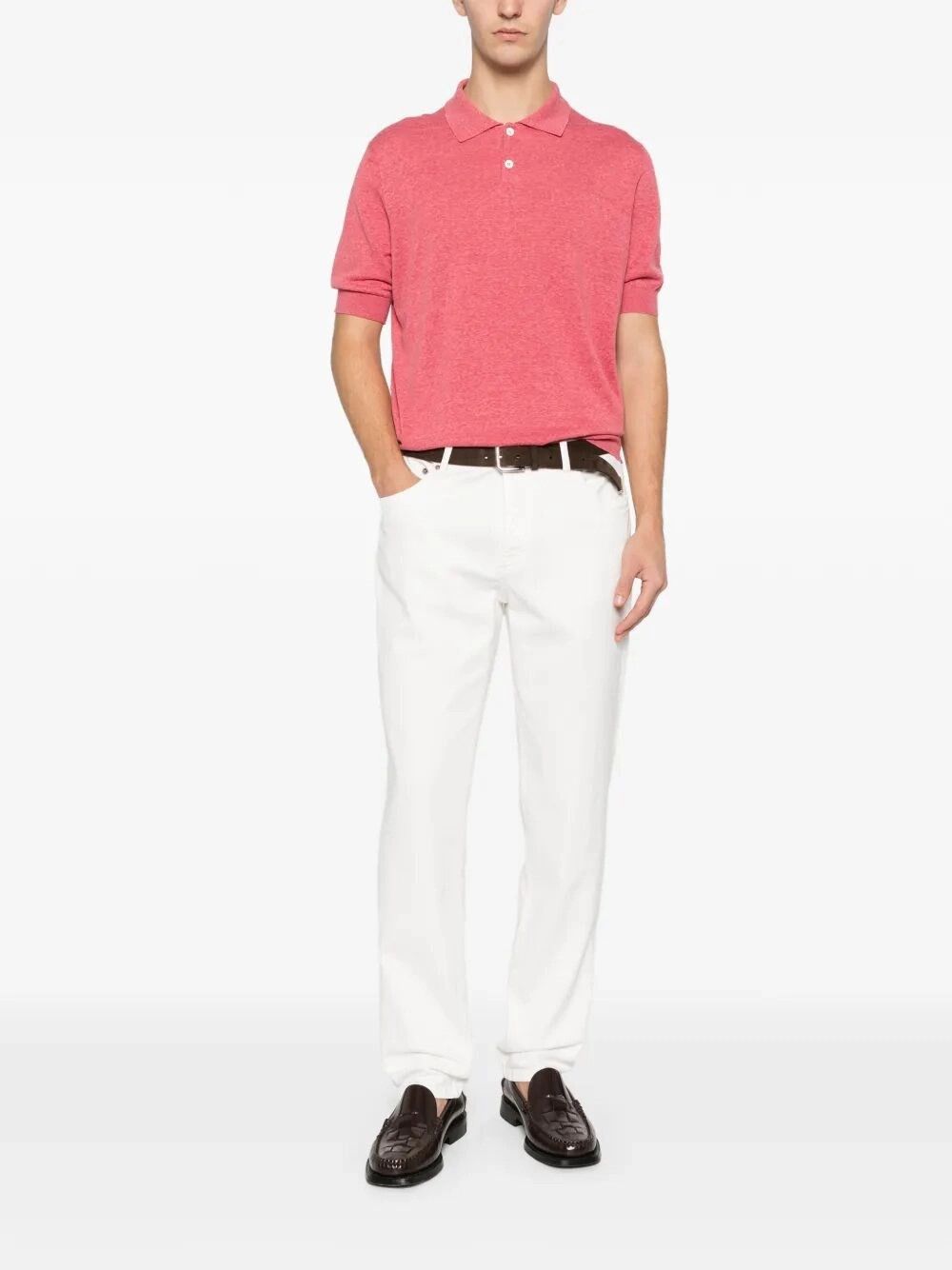 Brunello Cucinelli Short Sleeve Polo Size US XXL / EU 58 / 5 - 2 Thumbnail
