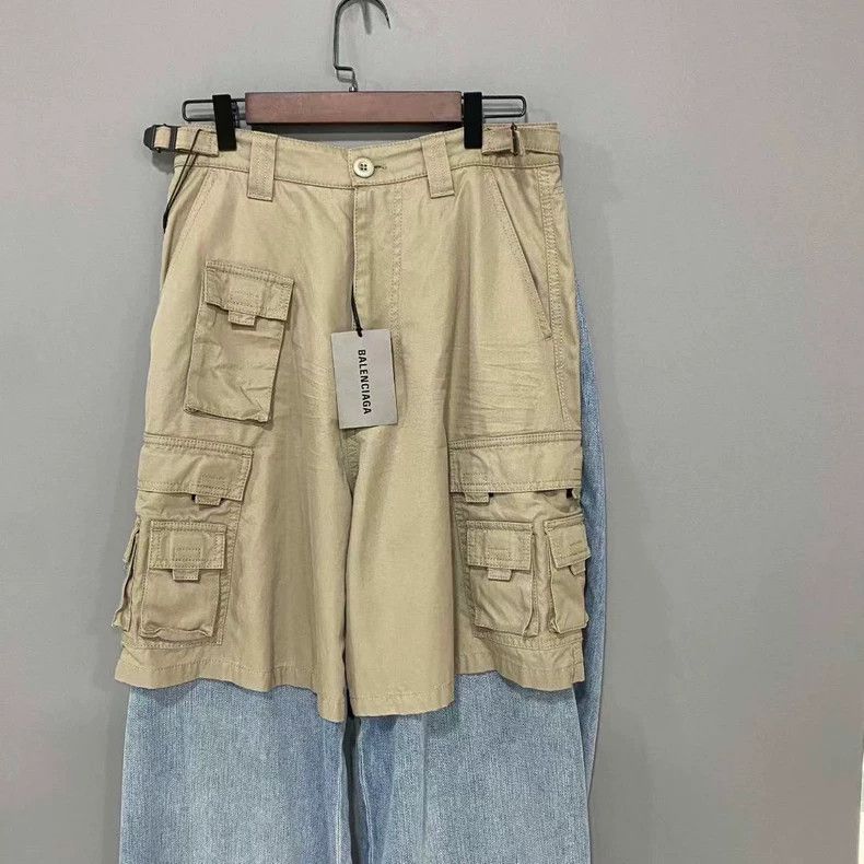 Balenciaga Balenciaga patchwork fake two-piece cargo jeans Size US 29 - 2 Thumbnail