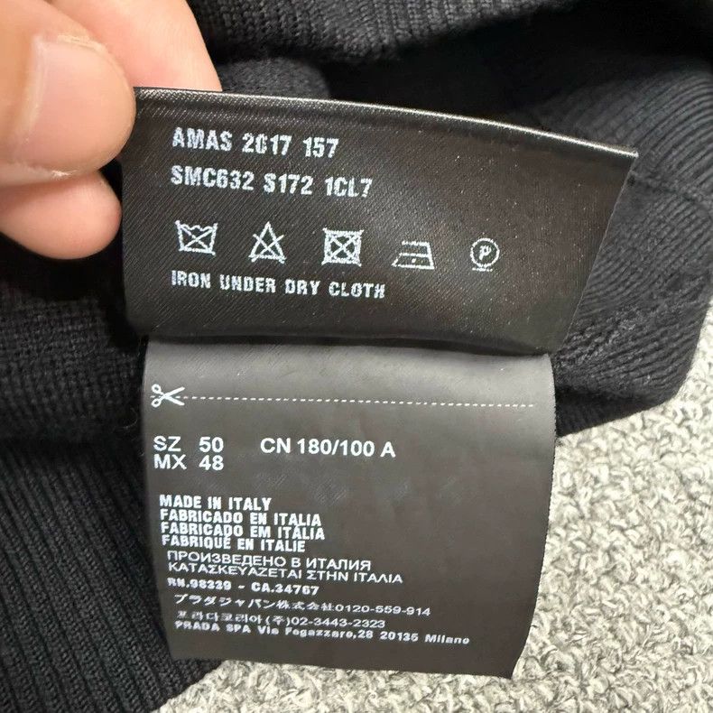 Prada Prada Black Nylon Knit Jacket Size US L / EU 52-54 / 3 - 5 Thumbnail
