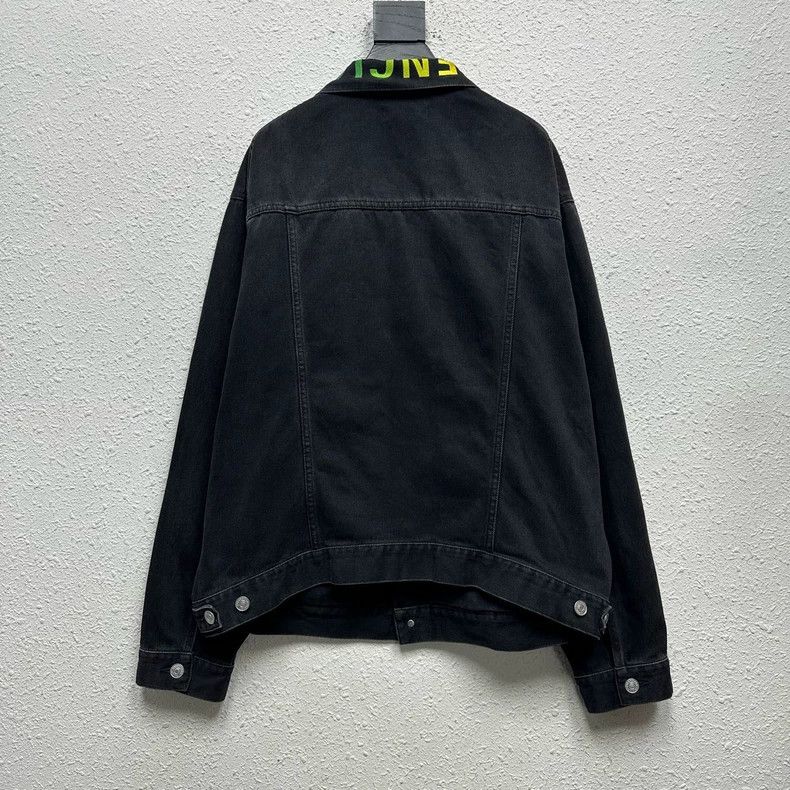 Balenciaga Balenciaga Rainbow Logo Denim Jacket Size US L / EU 52-54 / 3 - 2 Thumbnail