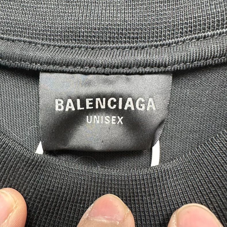 Balenciaga Balenciaga 3M Logo Black Oversized Tee Size US S / EU 44-46 / 1 - 3 Thumbnail