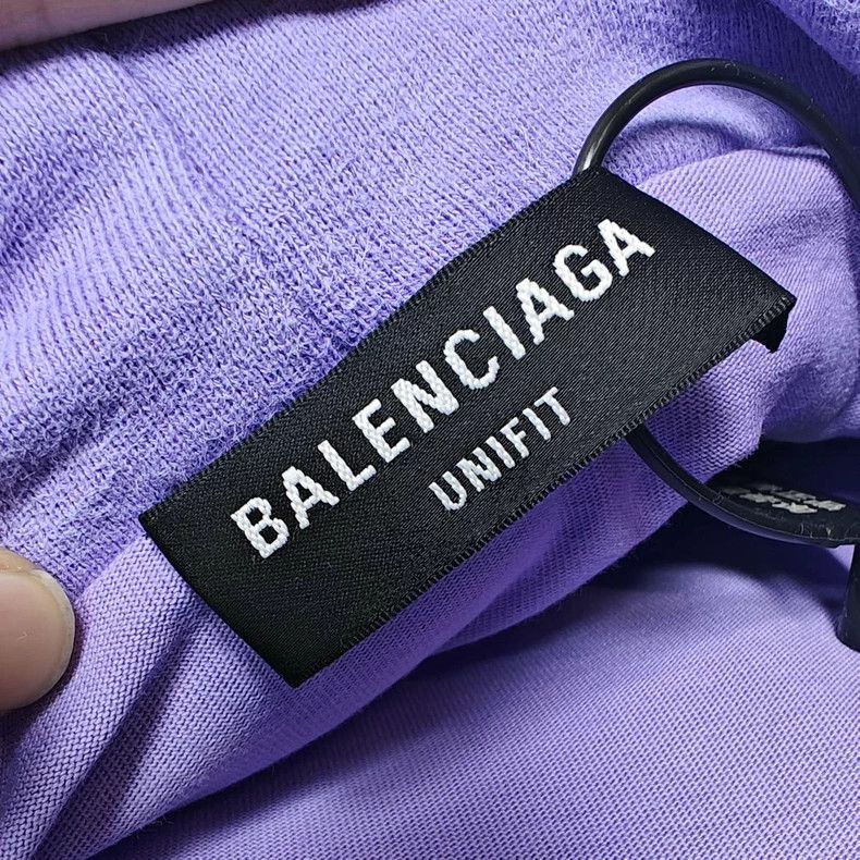 Balenciaga Balenciaga Purple Logo Distressed Hoodie Size US L / EU 52-54 / 3 - 3 Thumbnail