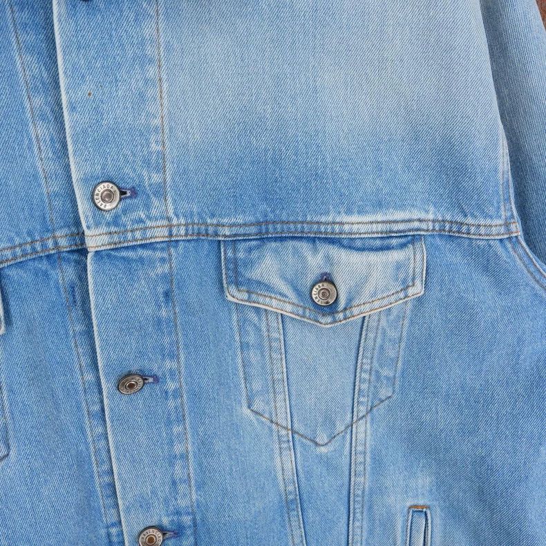 Balenciaga Blue Rainbow Denim Jacket