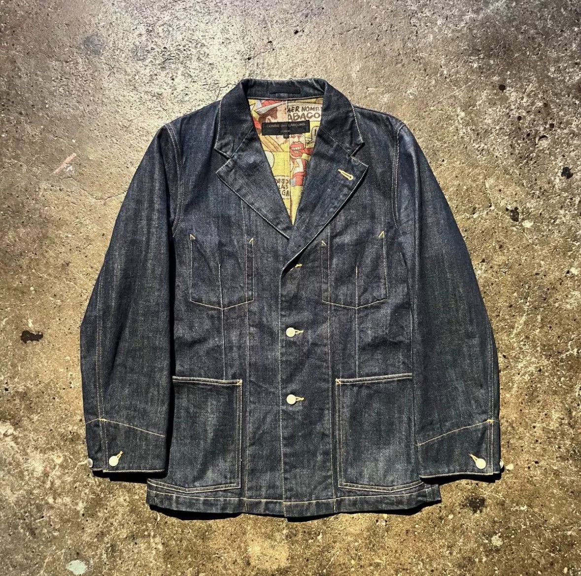 Comme des Garcons COMME des GARCONS HOMME Denim Jacket Size US S / EU 44-46 / 1 - 3 Thumbnail