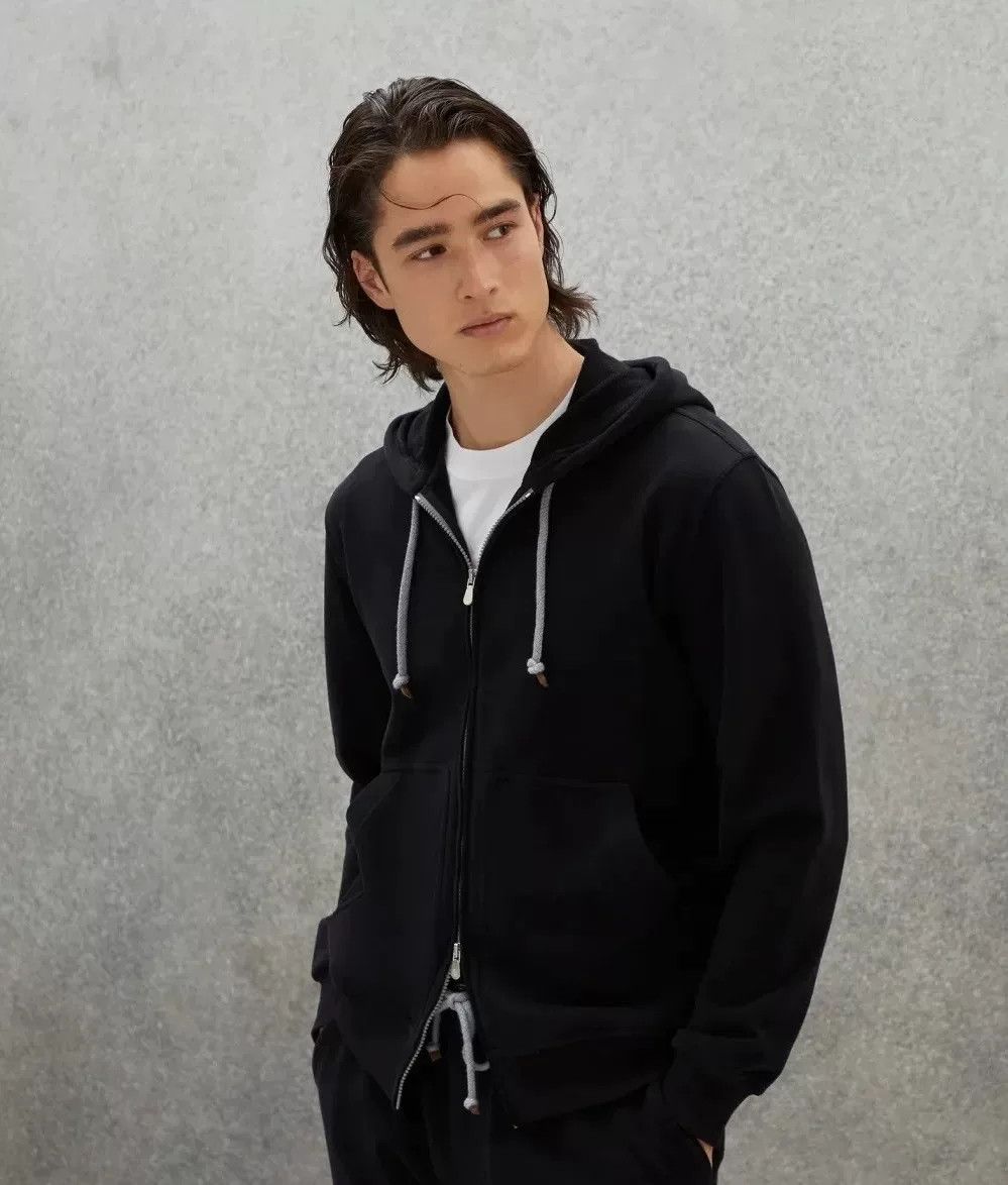 Brunello Cucinelli Brunello Cucinelli Cotton Hoodie Jacket Size US M / EU 48-50 / 2 - 2 Thumbnail