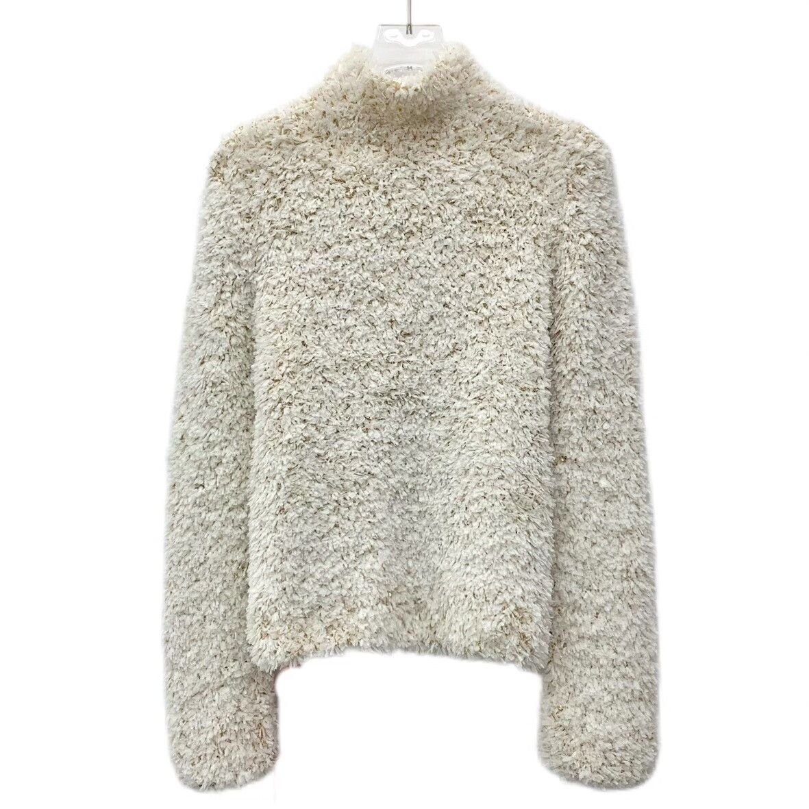 Loewe Loewe Beige Sequin Turtleneck Sweater Size US S / EU 44-46 / 1 - 2 Thumbnail