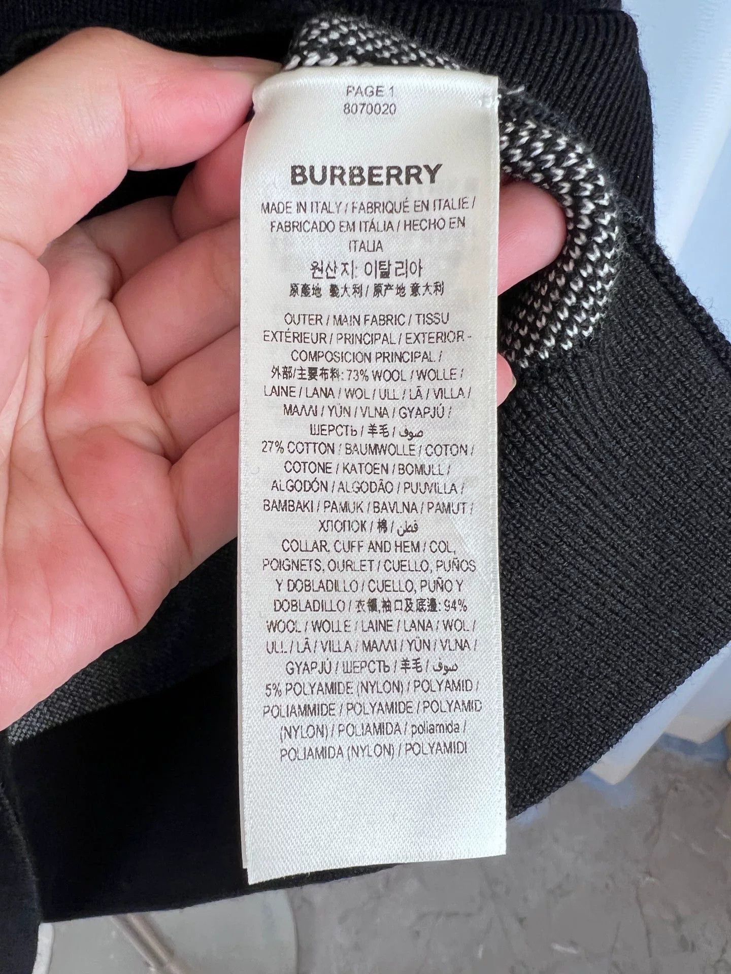 Burberry Burberry Logo Wool Cotton Cardigan Size US M / EU 48-50 / 2 - 7 Thumbnail