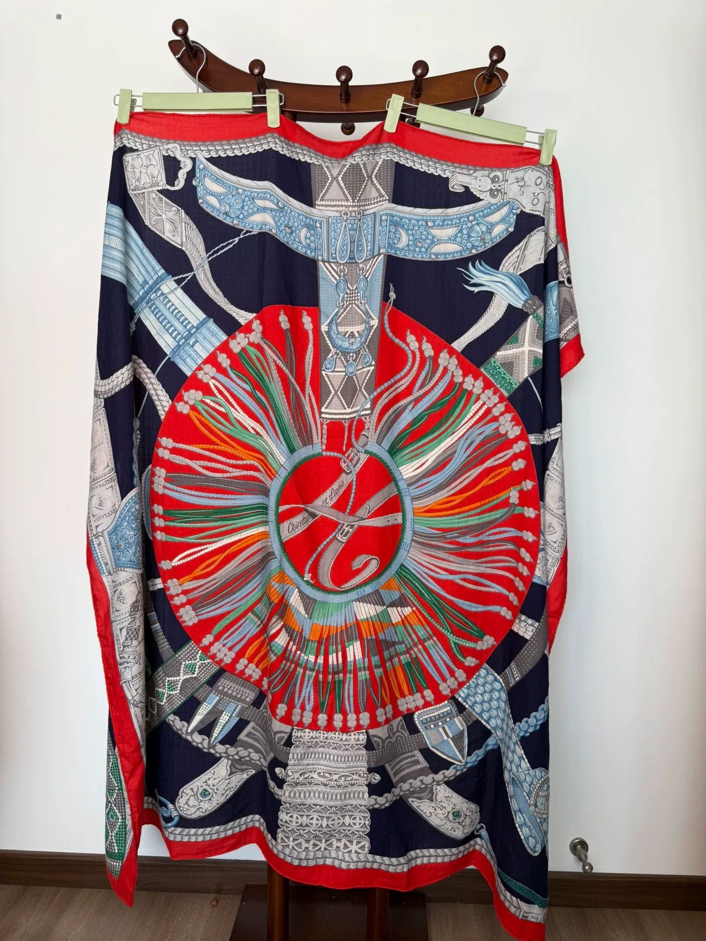 Hermes Hermes Cashmere Silk Blend Scarf Size ONE SIZE - 2 Thumbnail