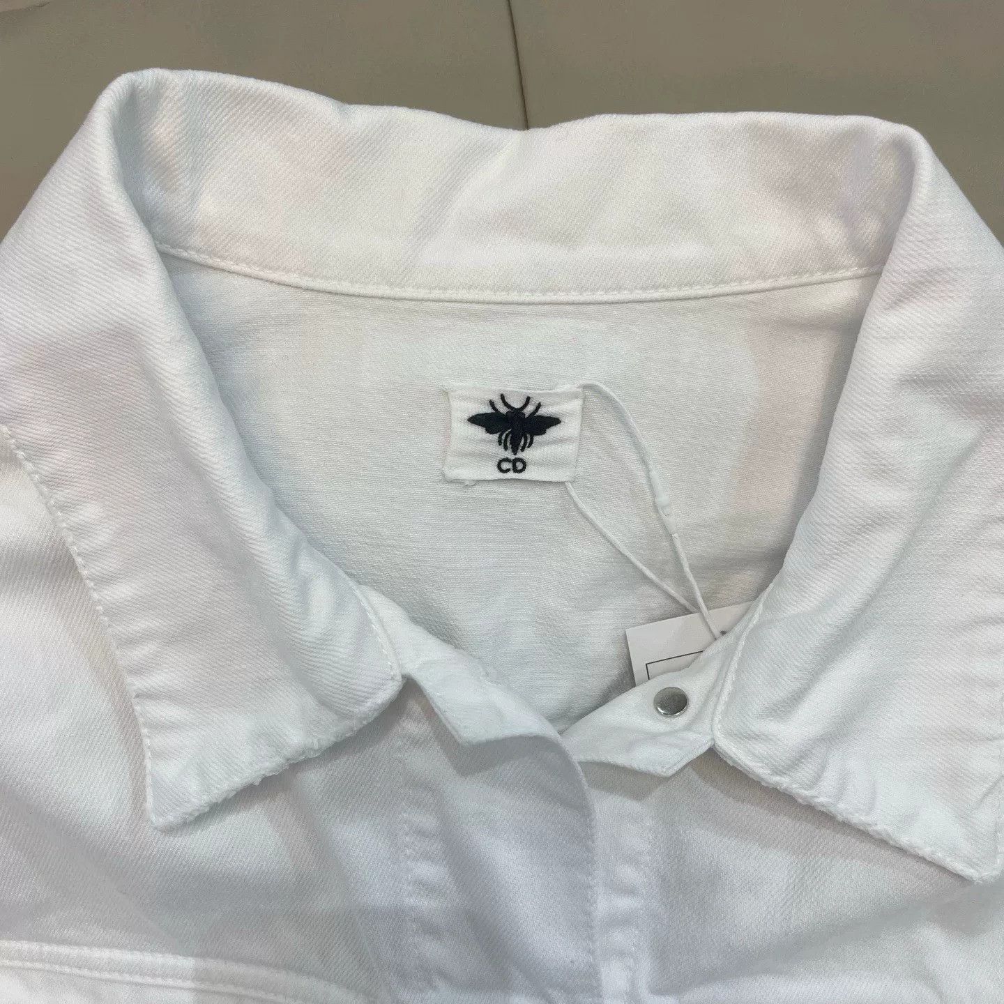Dior Dior FW22 White Denim Jacket Size US M / EU 48-50 / 2 - 3 Thumbnail