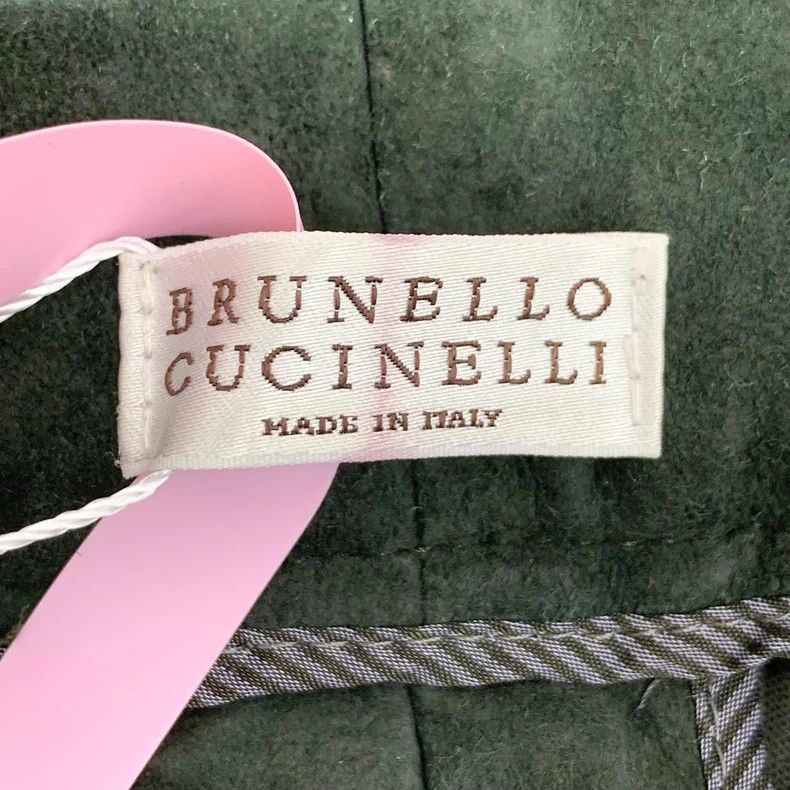 Brunello Cucinelli Leather Casual Pants