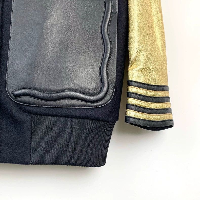 Fendi Fendi Monster Eyes Black Gold Varsity Jacket Size US M / EU 48-50 / 2 - 4 Thumbnail