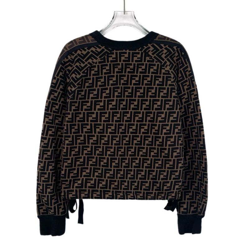 Fendi Fendi Logo All-over Print Cotton Crewneck Long-sleeve Sweatshirt Size US S / EU 44-46 / 1 - 2 Thumbnail